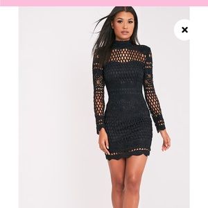 Pretty Little Thing Black Mini Dress